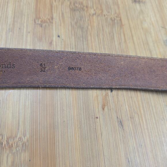 Allen Edmonds Belt Mens 32 Brown Leather Handcrafted Made in USA Dress Casual - Picture 6 of 14
